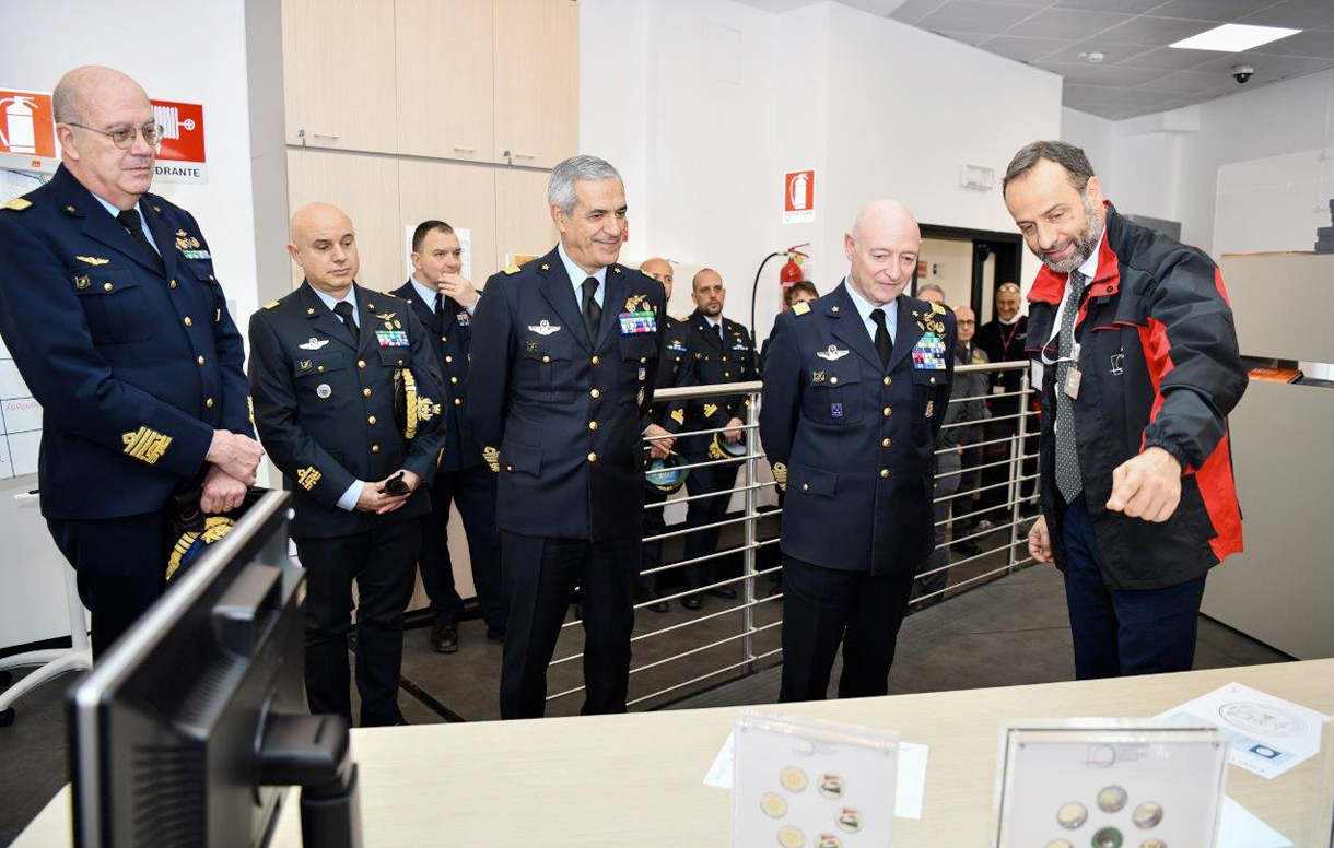 The Visit of General Goretti, on the Occasion of the Issue Marking 100 Years of the Air Force