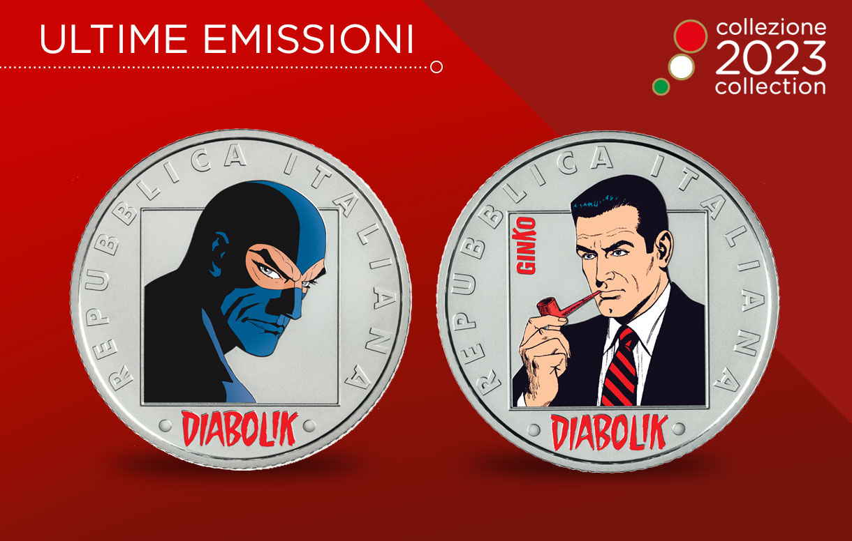 Diabolik and Ginko Complete the New Comics Series of the 2023 Numismatic Collection