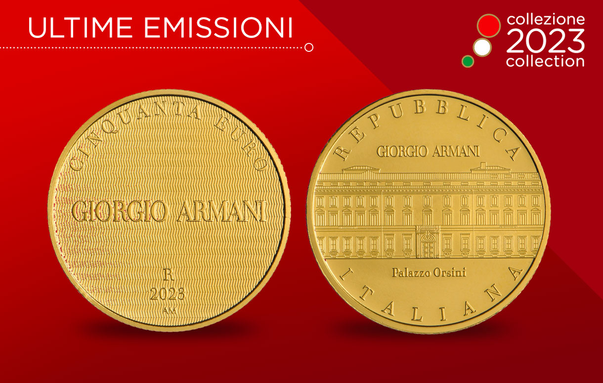 Maison Armani Among the Italian Excellences of the 2023 Numismatic Collection of the Italian Republic