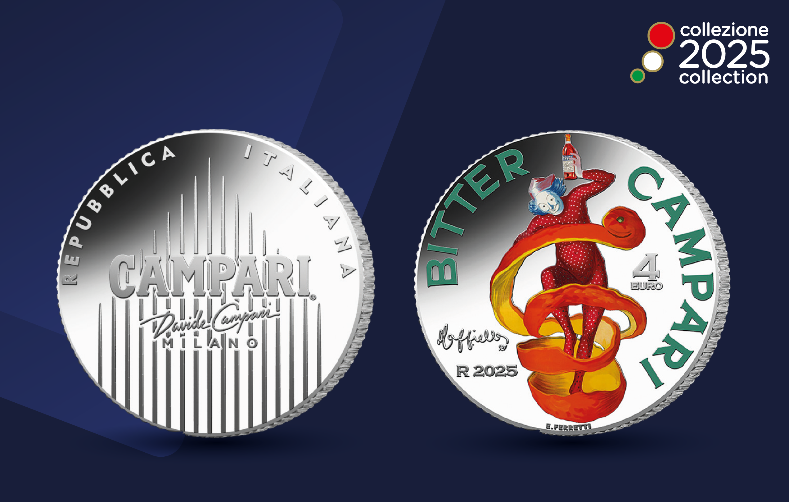 The Iconic Spirit and Unmistakable Style of Campari Shine in a Coin
