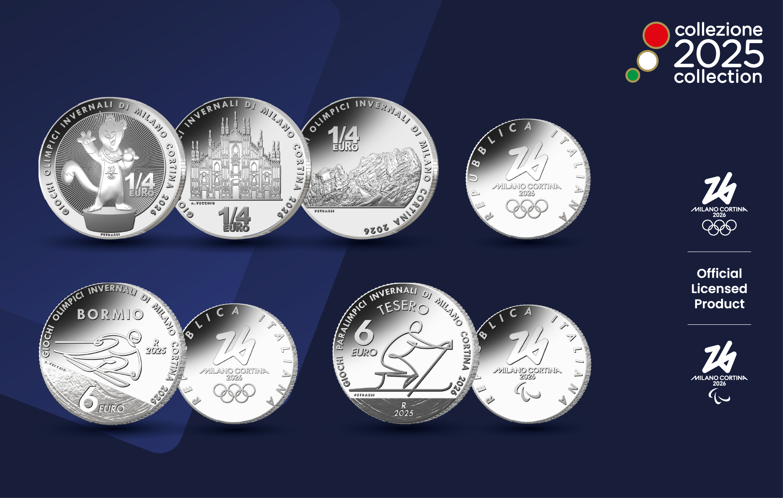 2025 Numismatic Collection: the Final Silver Issues Dedicated to the Olympic and Paralympic Games and the 25 Euro/Cent Coins