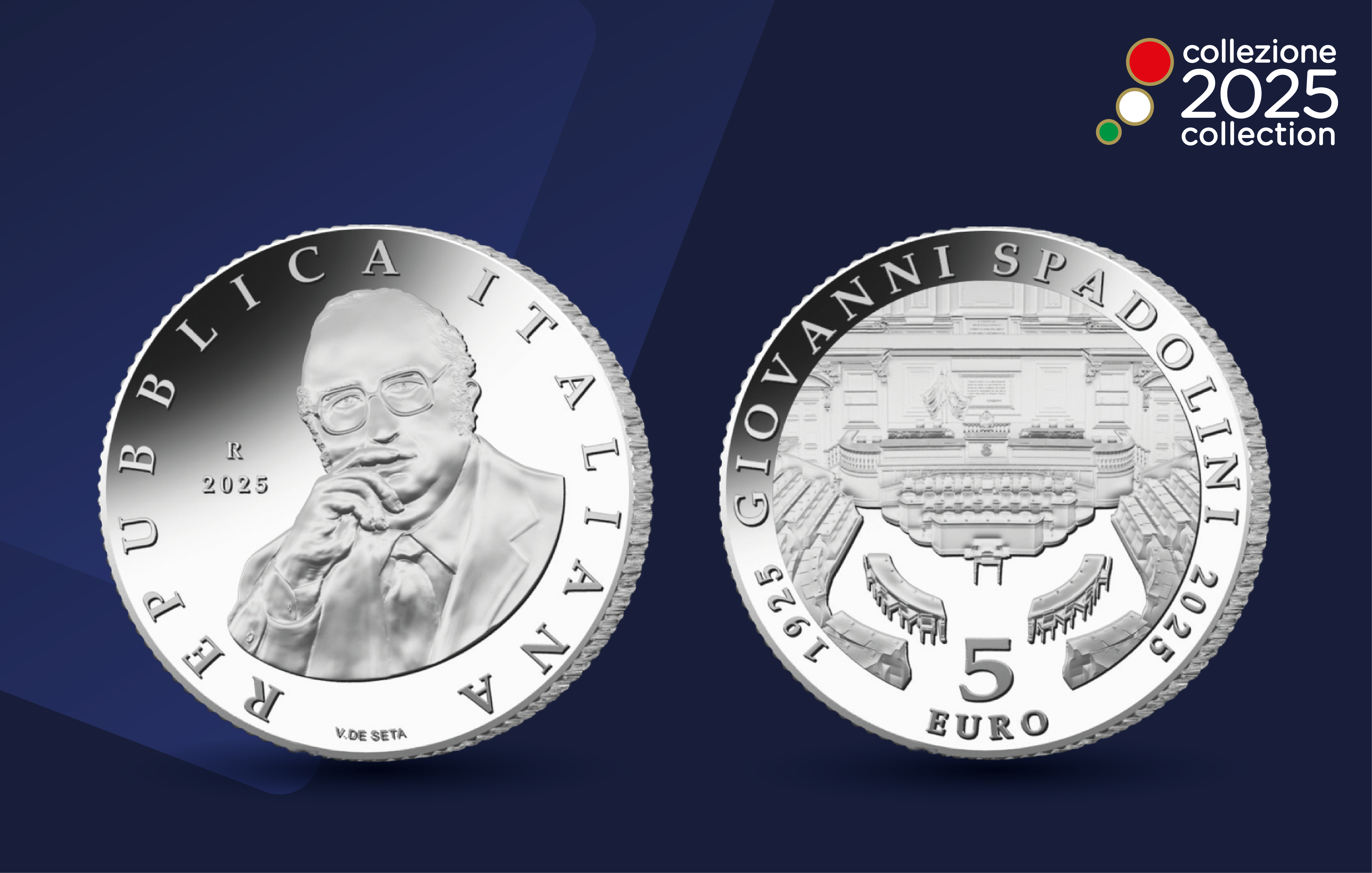Giovanni Spadolini: Silver Coin Issued on the 100th Anniversary of His Birth
