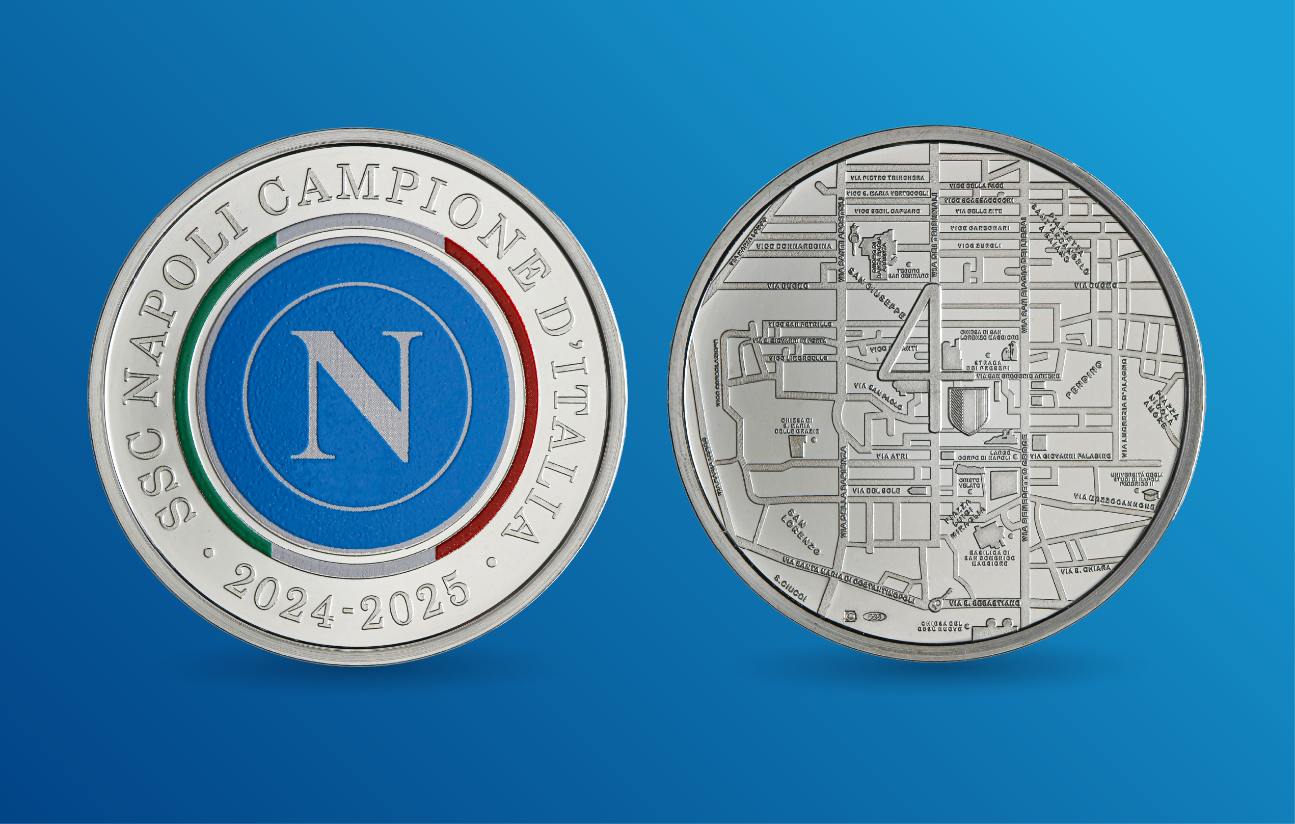 Napoli Champions of Italy: the Official State Mint Medal Arrives