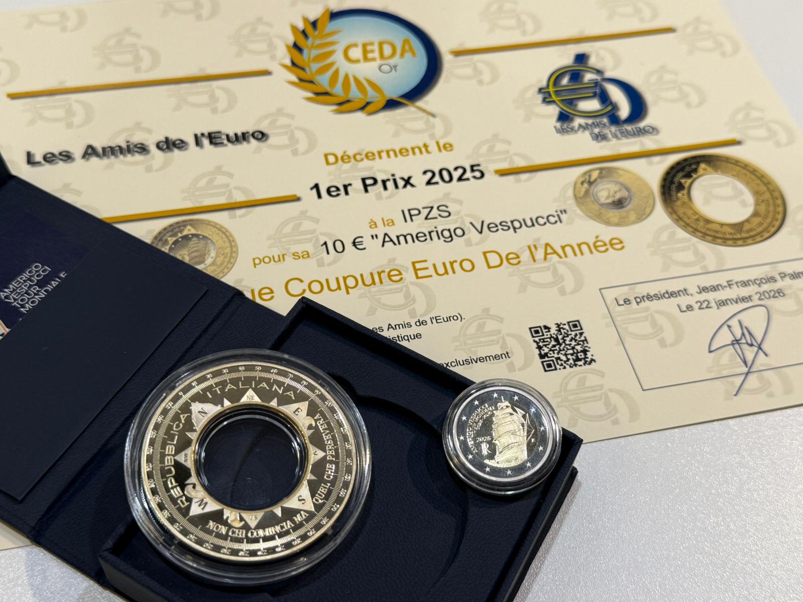 IPZS Wins the European CEDA Michel Prieur Award for 2025 Coin of the Year