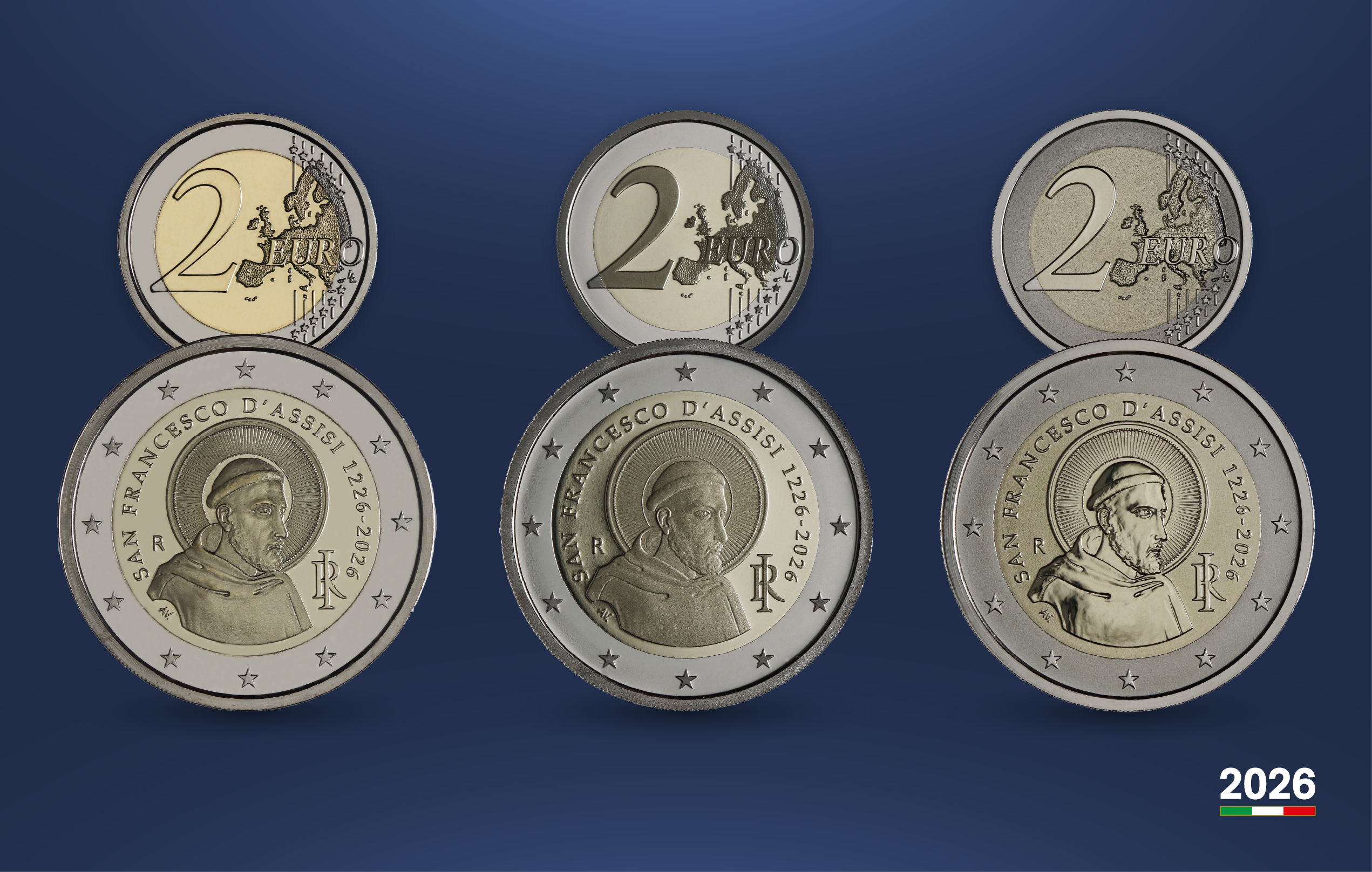 Saint Francis: 2 Euro Coin to Mark 800 Years Since His Death