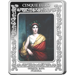 5 euro argento Lirica Italiana - Teatro alla Scala - Norma di Bellini